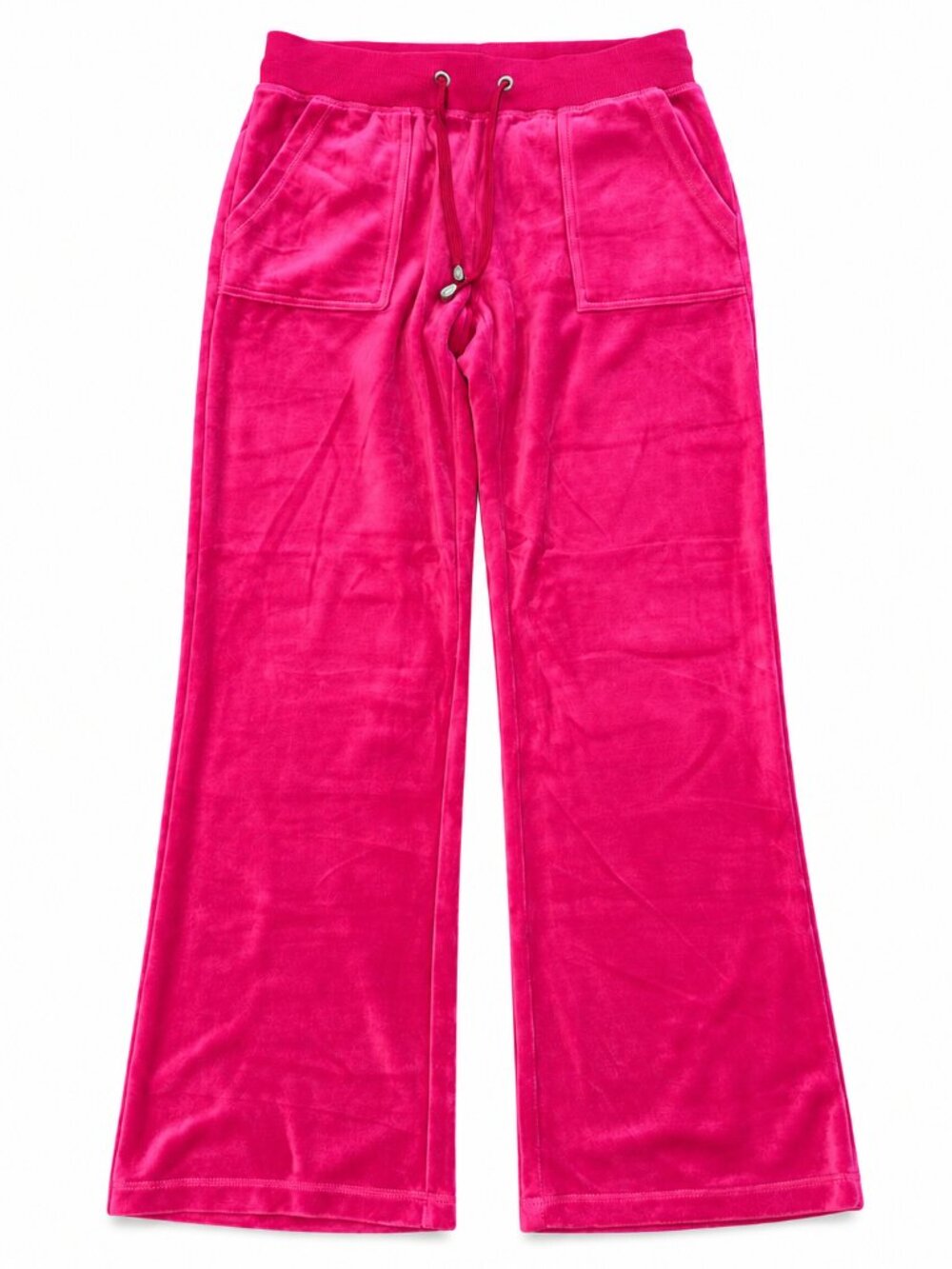 Jade Fancy Hot Pink Velour Wide Leg Lounge Pants Size M NWT